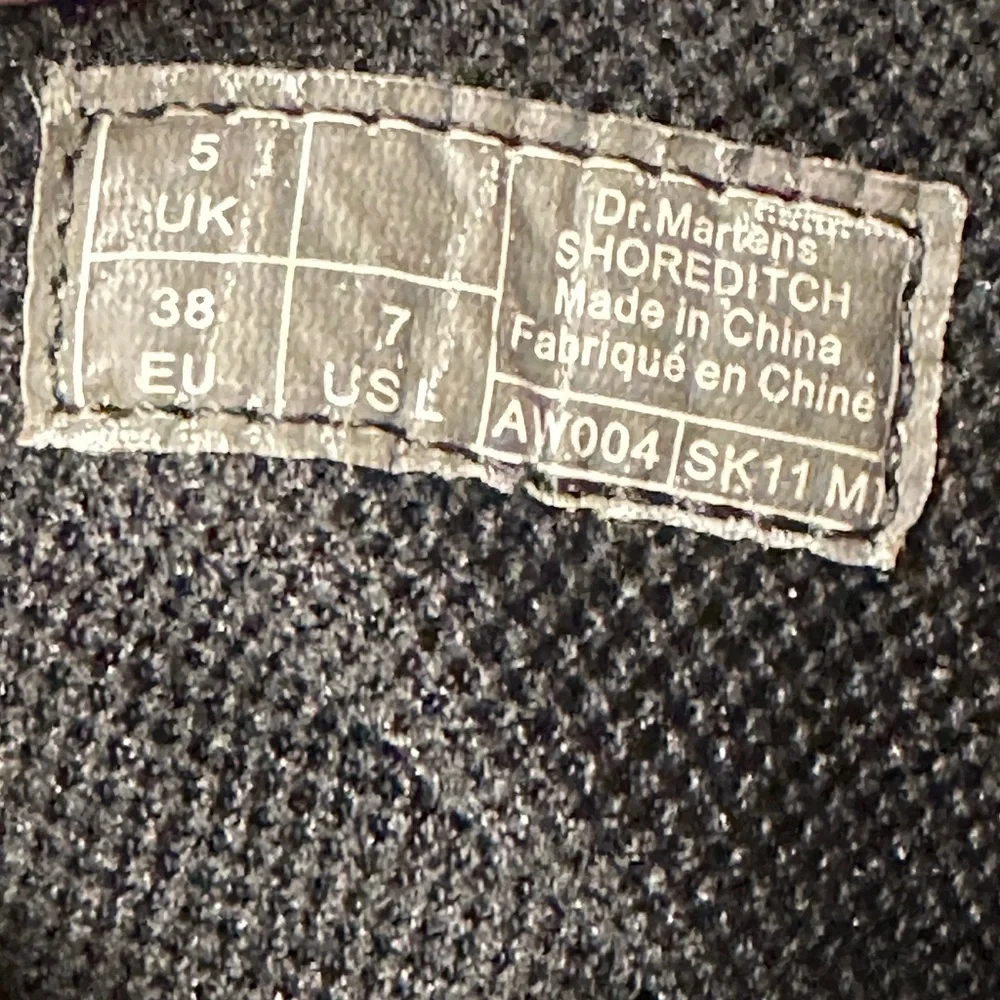 DOC MARTINS 7 Shoreditch Burgandy woman canvas boot casual minimalist casual - Picture 10 of 10